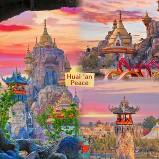 Journey to the West theme park belongs to the mythical fairy tale world of Chinese children