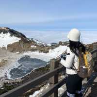 제주도 한라산 백록담 눈쌓인 설산 보고왔어요