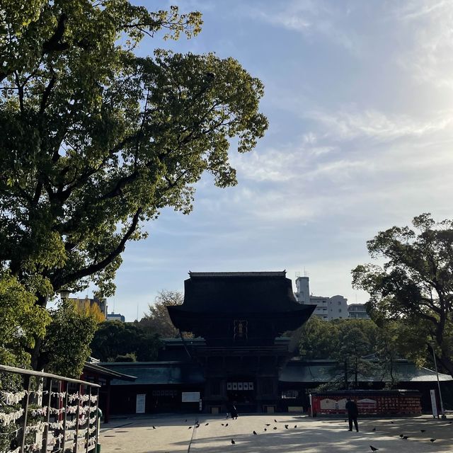 【福岡　箱崎】筥崎宮で銭洗い御神水