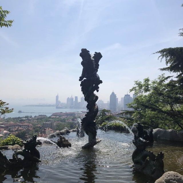  중국 칭다오의 풍경을 한 눈에 볼 수 있는, 신호산 공원