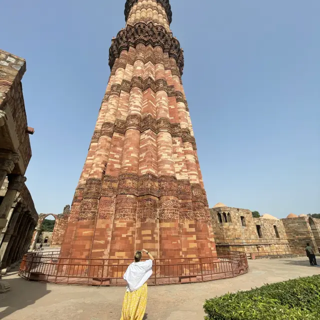 The stunning Qutub Minar