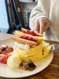 【福岡カフェ】ふわふわプルプルのリコッタチーズパンケーキが楽しめる！