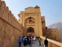 Beautiful Castle on the hill top in India