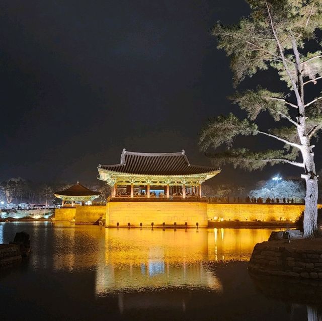 경주 야경, 동궁과 월지, 월정교