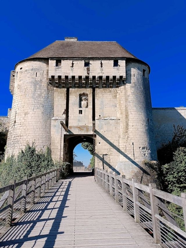 A stone walled castle