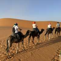 Crossing the desert of Morocco 