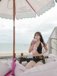 泰國華欣🇹🇭粉色火列鳥主題beach club🦩