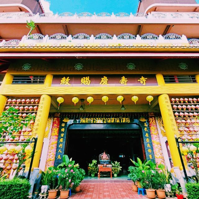 泰國合艾著名華人文化寺廟景點:庆寿寺，適合祈福打卡拍照📸
