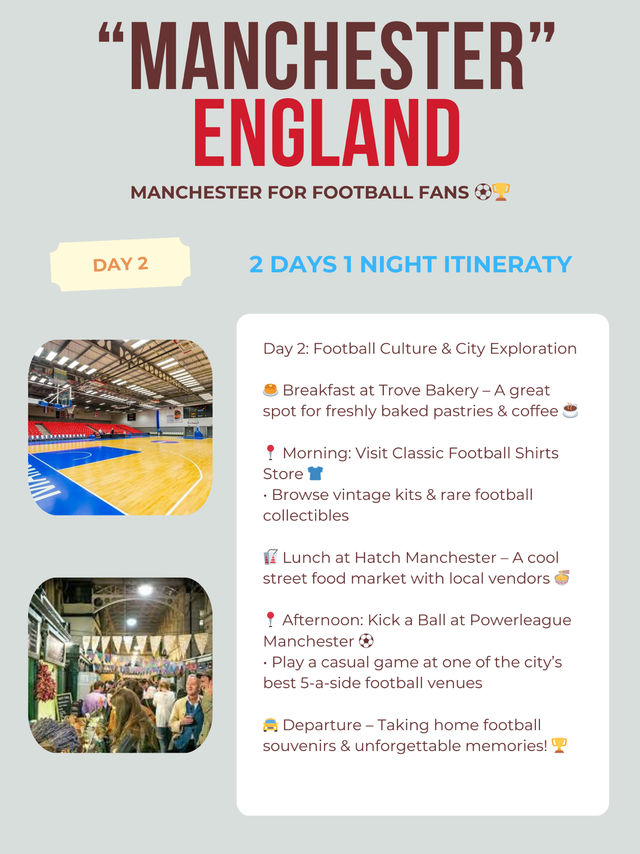 Manchester itinerary for Football Fans ⚽