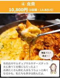 ソウル旅行 2泊3日の旅行費用を公開！