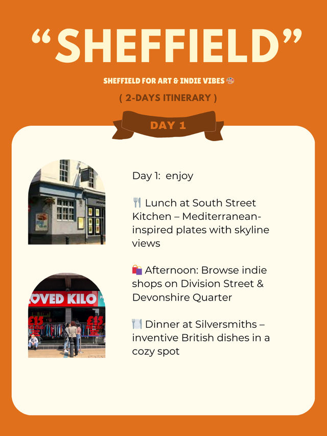 Sheffield for Art & Indie Vibes 🎨☕