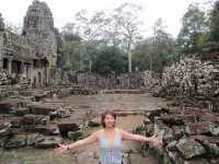 Whispers of Stone: A Morning at Bayon Temple