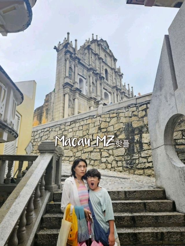 마카오 세나두광장 mz핫플사진찍기.
