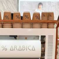 % Arabica • Central Chidlom, BKK