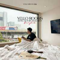 Yello Rooms Hotel ที่พักวิวรถไฟฟ้าสุดปัง