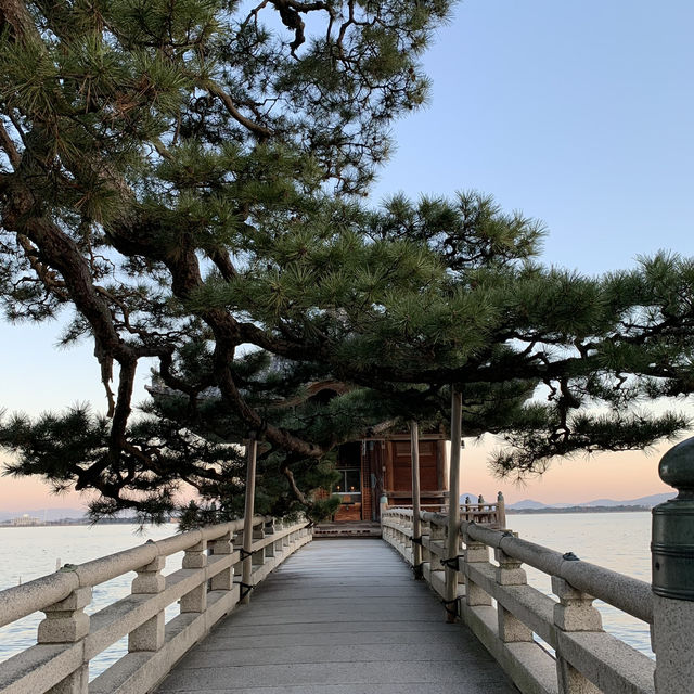 【滋賀🇯🇵】湖に浮かぶ御堂？？