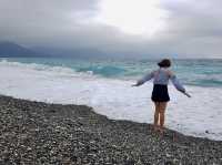 🌊✨ Qixingtan Beach, Hualien — Nature’s Peaceful Masterpiece 