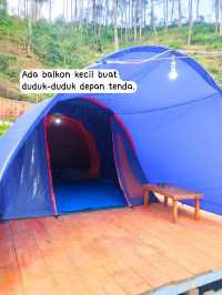 Camping pinggir sungai, lengkap tinggal bawa badan aja! 🏕️✨