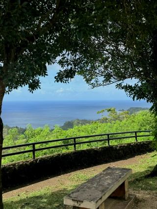 The most peaceful ocean view in Guam, Cetti Bay Overlook.