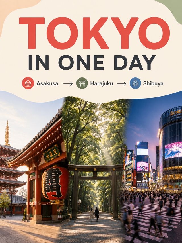 One Day in Tokyo: Old Streets to City Lights 🗼
