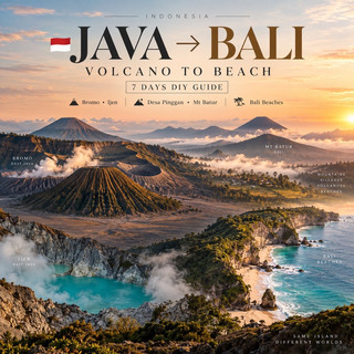 🌋 Java to Bali: Epic 7-Day Volcano & Beach Adventure DIY Guide 🇮🇩