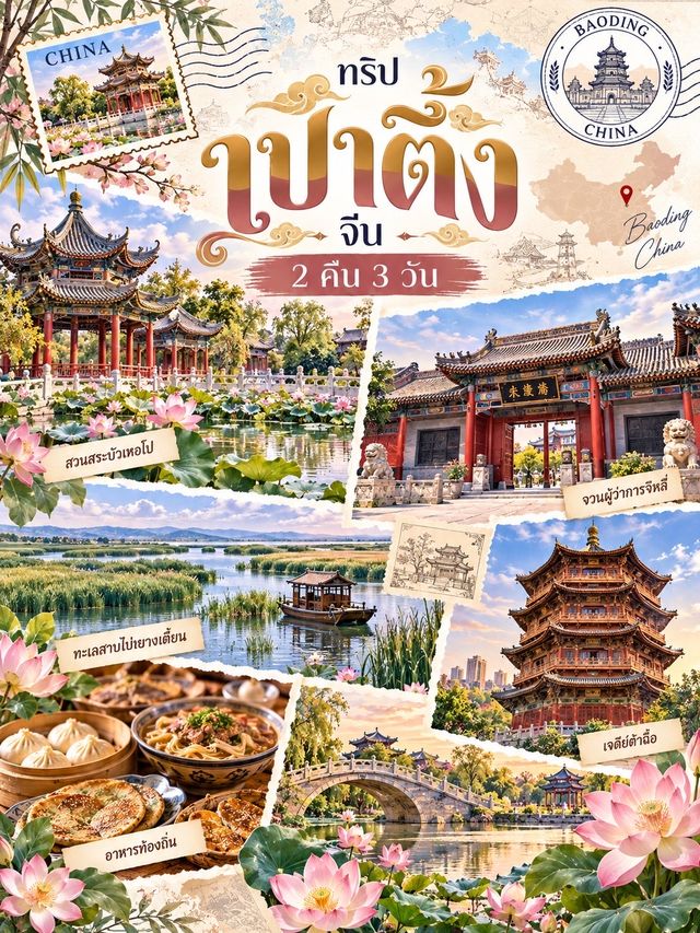 🇨🇳✨ เป่าติ้ง จีน เมืองเก่ามีเสน่ห์ เที่ยวครบ 2 คืน 3 🇨🇳✨ เป่าติ้ง จีน เมืองเก่ามีเสน่ห์ เที่ยวครบ 2 คืน 3