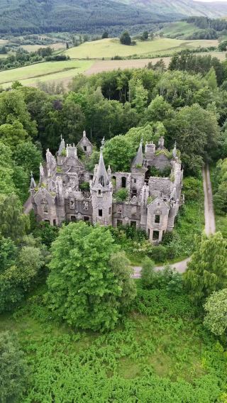 Dunalastair House: Historic Highland Ruins with Stunning Views
