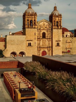 A Oaxaca hotel that looks like a modern sculpture.