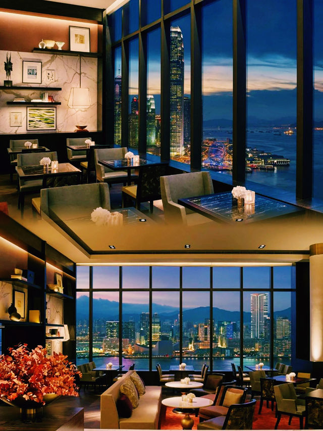 香港君悅連續一周住不夠，360度看維港美景！！誰懂我的開心啊