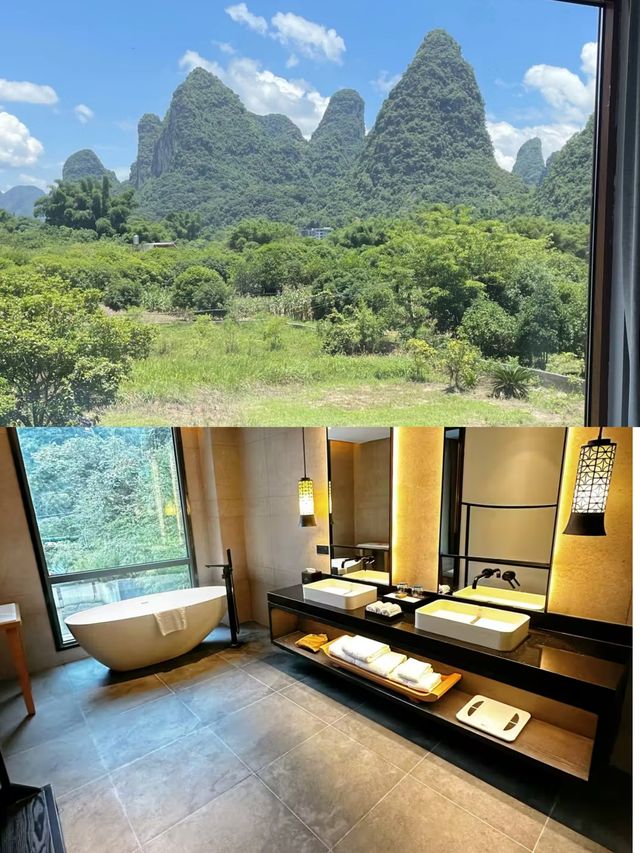 桂林陽朔!門口就可以遊山玩水的民宿。
