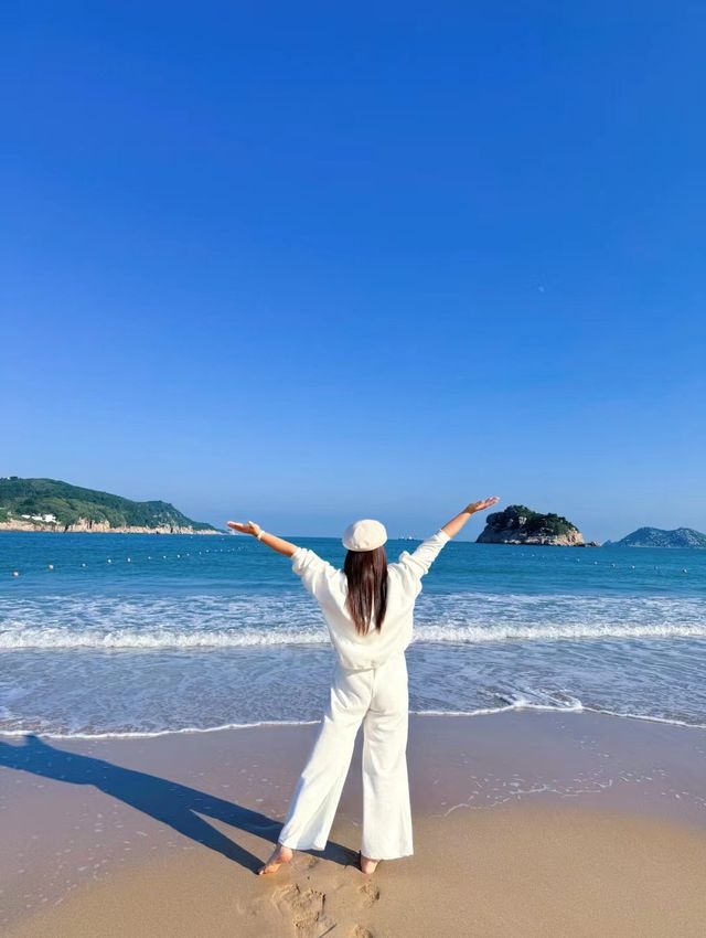 溫州有片藍海：南麂島大沙岙沙灘。
