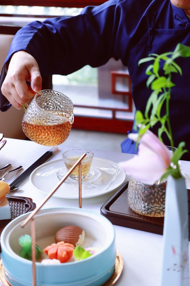 東郊賓館裡的唯美古風下午茶。
