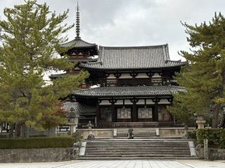 Horyu-ji Temple - a World Heritage Site in Nara. 
