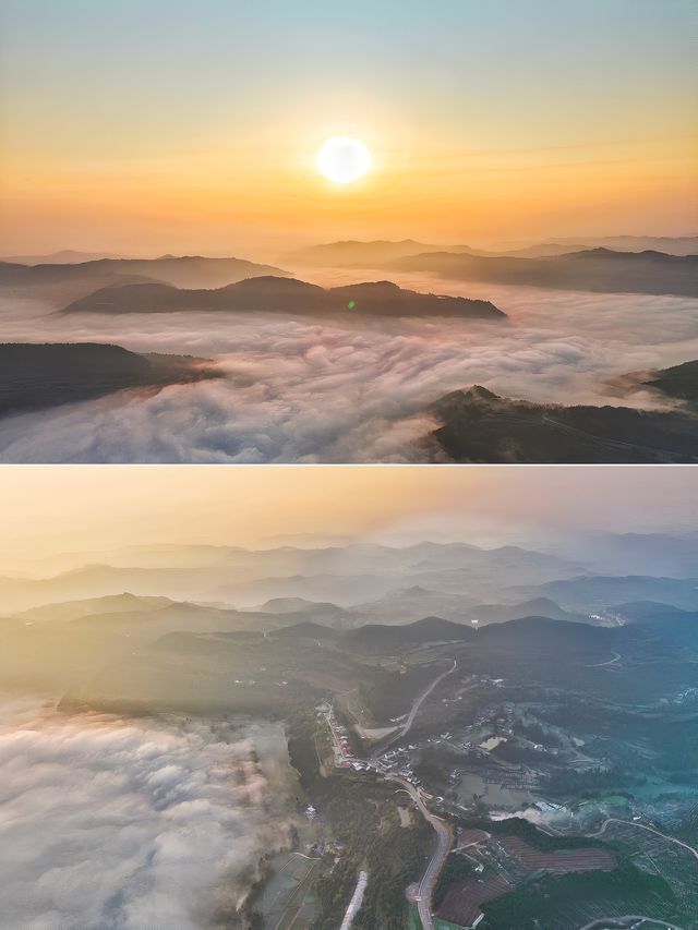 德陽凱江大回灣•如夢似幻的晨霧•朦朧的畫卷&蕩氣迴腸的震撼