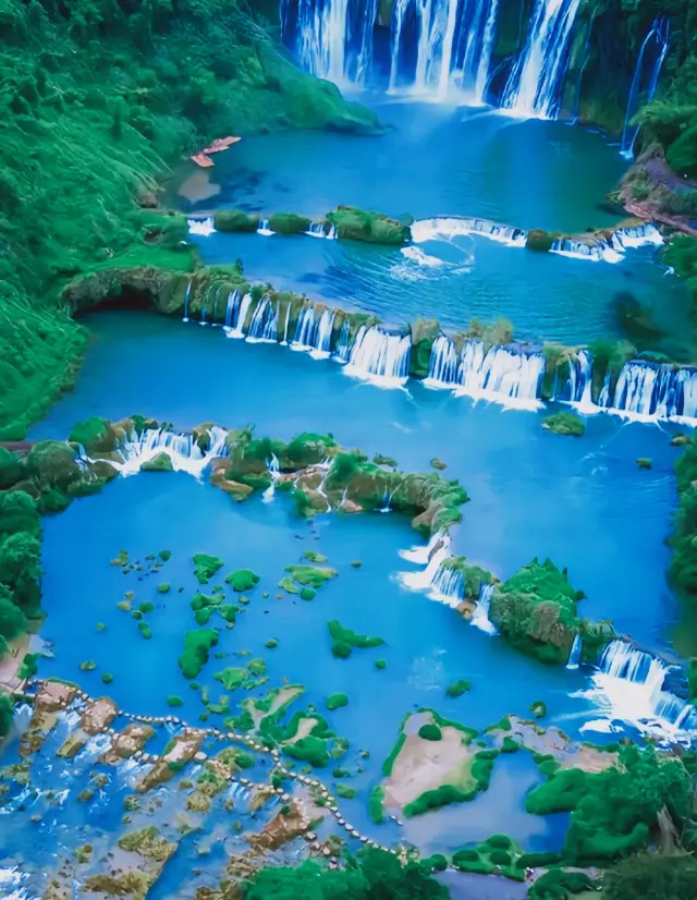 中國最美瀑布之一羅平九龍瀑布