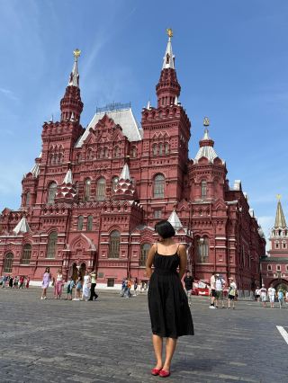 Moscow is so hot, the young people on the streets are dressed really stylishly