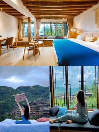 구이저우의 산수 풍경을 보러 절벽 위 전망 호텔에 머물러보세요