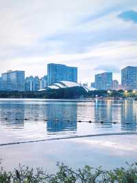 合肥天鵝湖｜暮色時分邂逅城市浪漫天際線