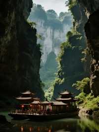 武隆天生三橋親子探險娃追瀑布+看古驛!超有趣