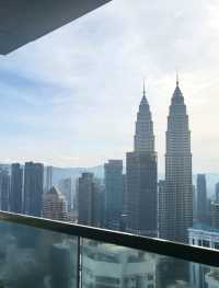 Infinity pool facing KL's tallest towers