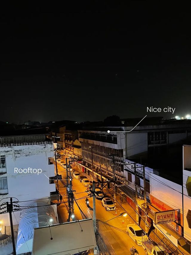 Rooftop bar • Chiang Mai วิวดีเกิ้น🍗🍺🌃✨🍻🍢