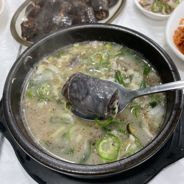 단양 특산물이 들어간 국밥 마늘순대국밥