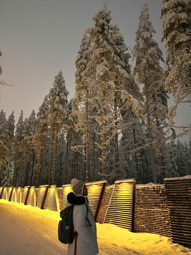 Staying in a glass igloo