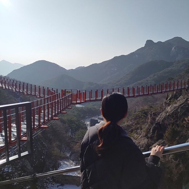 아찔한 높이의 거창 Y자 출렁다리🌉 