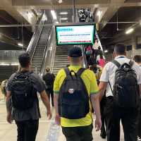 Riding the subway in São Paulo