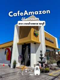 🐻 🥤CafeAmazon บางแสน สาขาถนนข้าวหลาม ชลบุรี