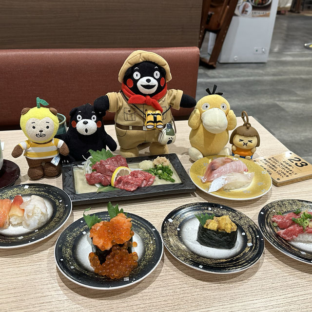 熊本站迴轉壽司晚餐😎