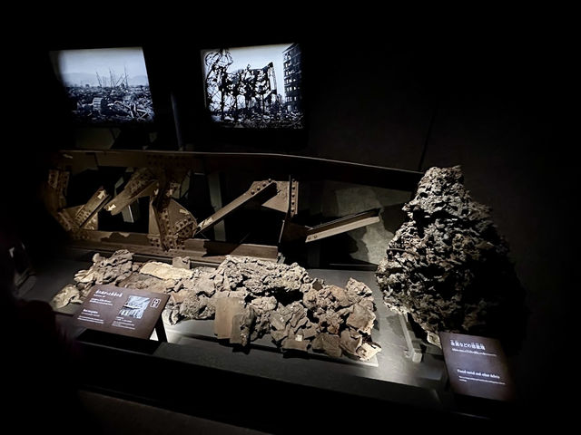 Inside the peace museum in Hiroshima