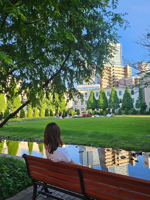 나고야 시내, 일본의 푸르름이 느껴지는 정원🌿