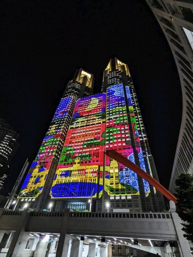日本東京-免費高樓景觀台&光雕秀：東京都廳展望台